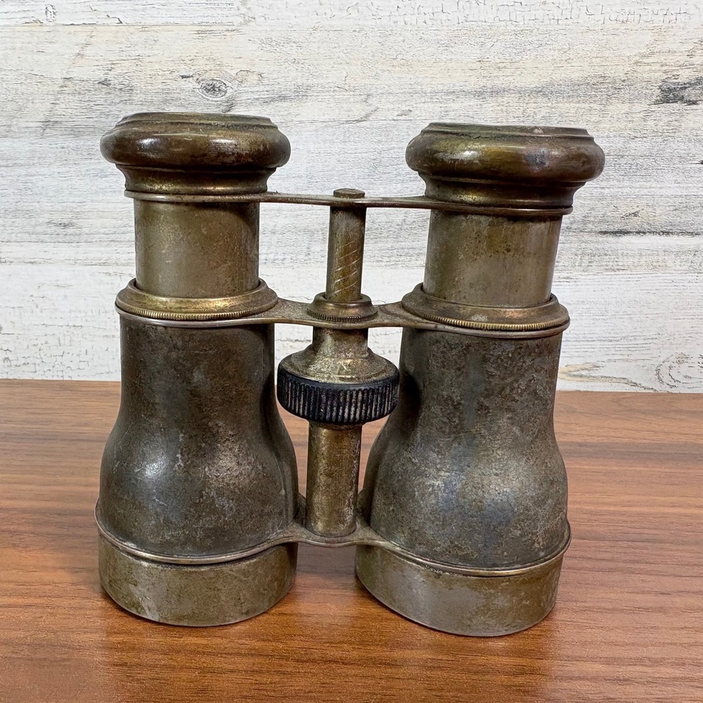 Antique Brass Le Jockey Club Paris France Horse Racing Binoculars 1930 Works